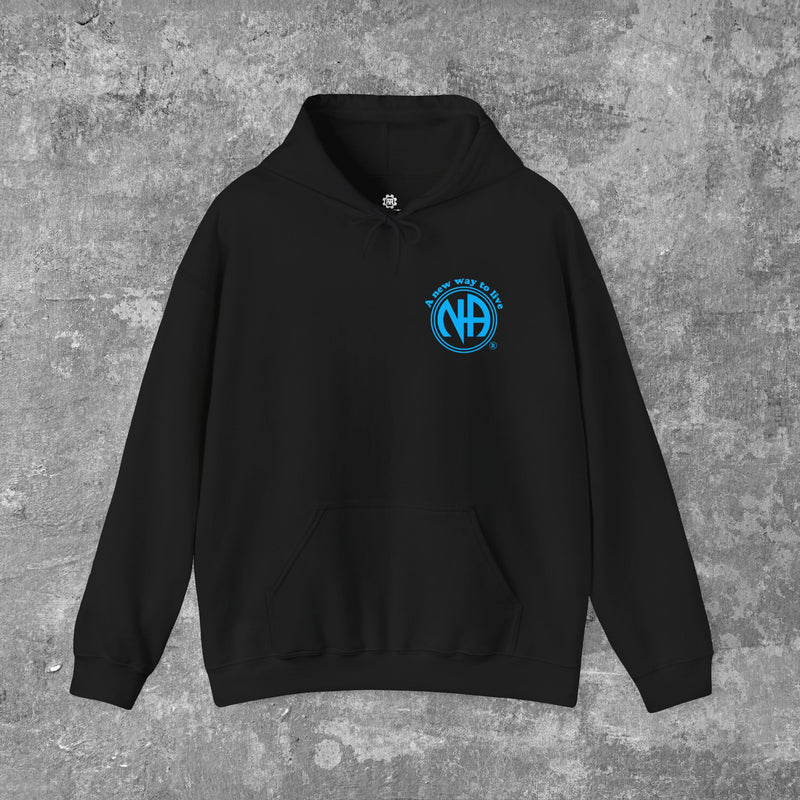 Load image into Gallery viewer, Living My Best Life the NA Way Narcotics Anonymous Unisex Pull -Over Hoodie
