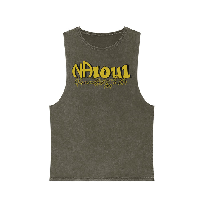 N.A.I.O.U.1. Narcotics Anonymous Unisex Stonewash Tank Top