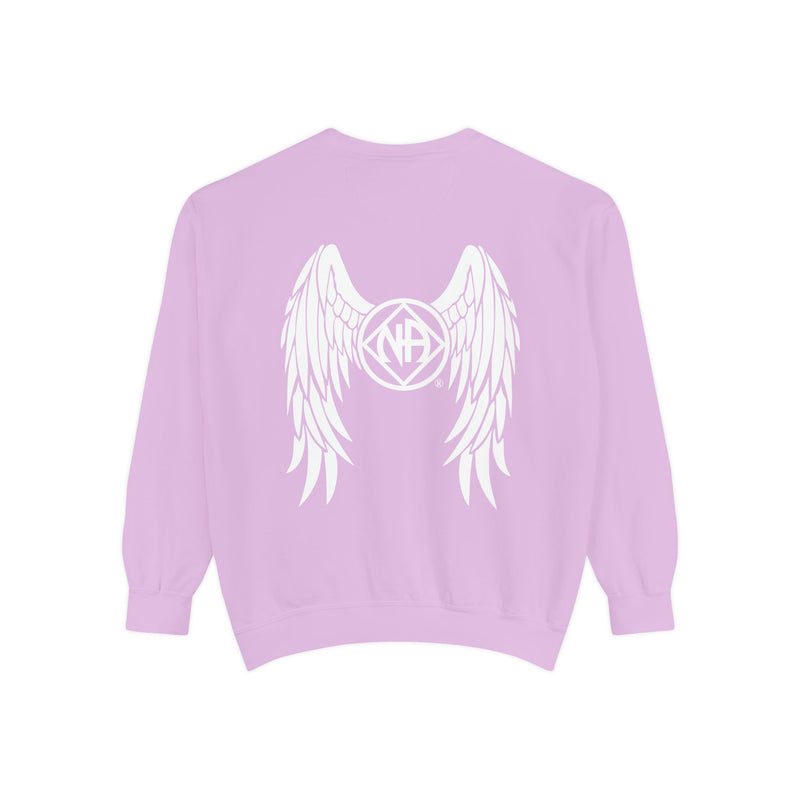 Load image into Gallery viewer, NAngel Narcotics Anonymous Angel Wings Pastel Comfort Colors Unisex Women&#39;s Sweater

