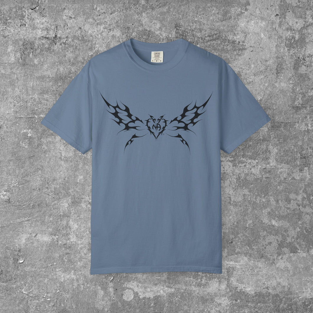 Narcotics Anonymous Cyber Cigilsim Tattoo Wings Unisex Garment-Dyed T-shirt