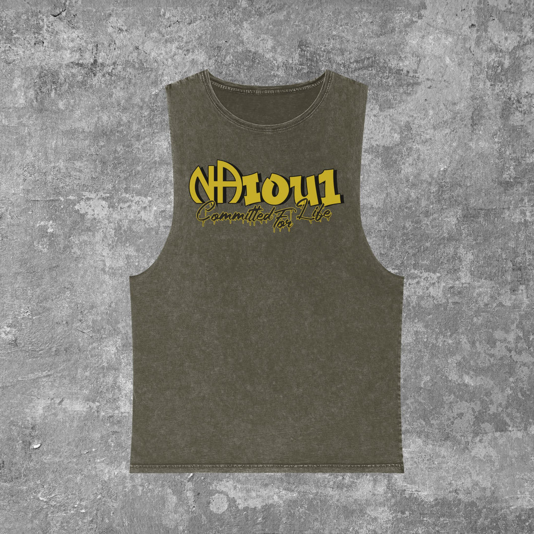 N.A.I.O.U.1. Narcotics Anonymous Unisex Stonewash Tank Top