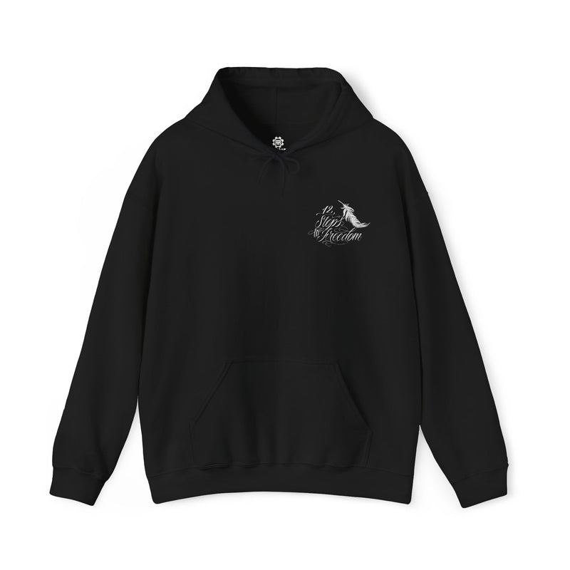 Load image into Gallery viewer, 12 Steps to Freedom Phoenix from the Ashes Men&#39;s Heavy Blend Hooded Pull-Over Sweatshirt
