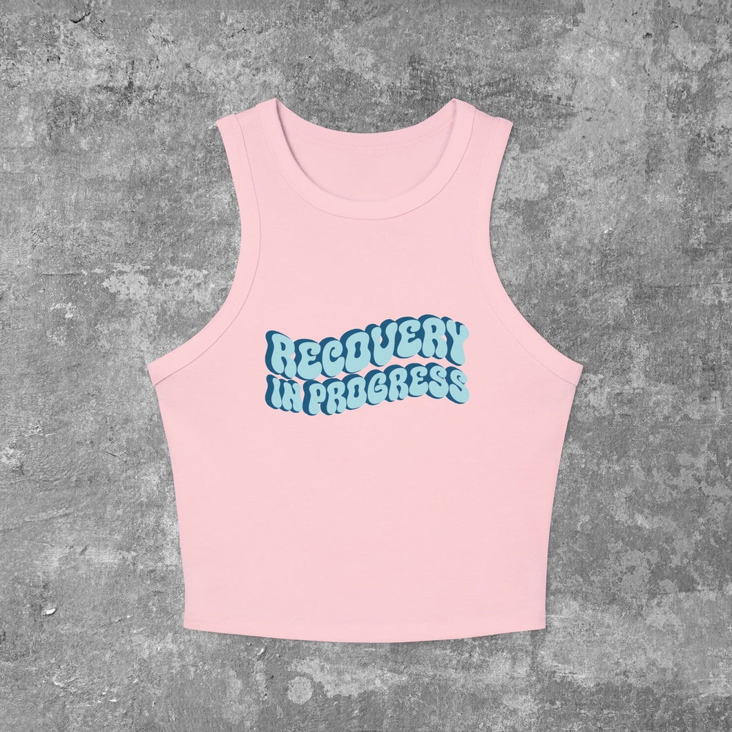 Recovery In Progress Women's Micro Rib Racer Tank Top