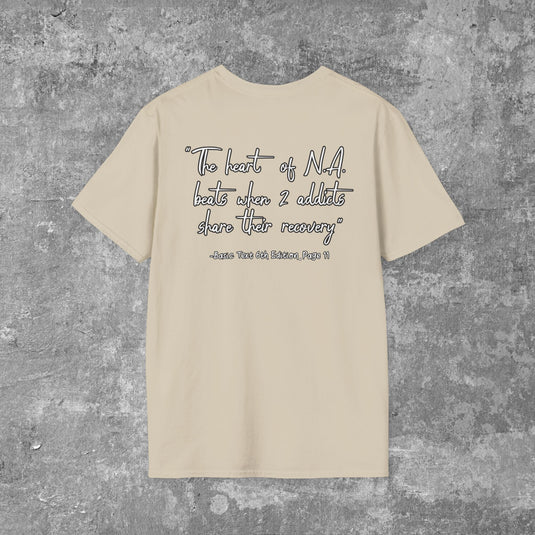 Narcotics Anonymous Heart Beat Women's Unisex Softstyle T-Shirt