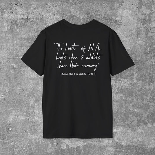 Narcotics Anonymous Heart Beat Women's Unisex Softstyle T-Shirt