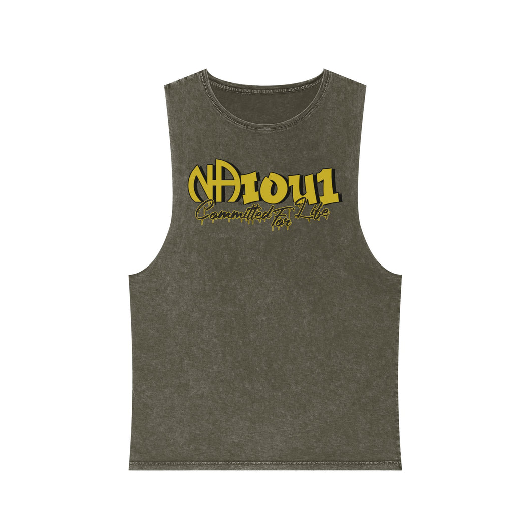N.A.I.O.U.1. Narcotics Anonymous Unisex Stonewash Tank Top