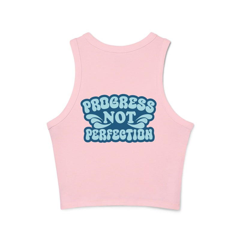 Load image into Gallery viewer, Recovery In Progress Women&#39;s Micro Rib Racer Tank Top
