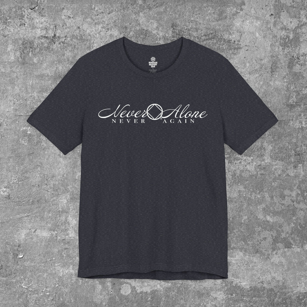 Never Alone 🔷 Never Again Women's Unisex Jersey Short Sleeve T-shirt
