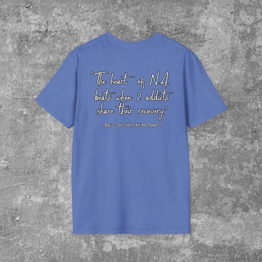 Narcotics Anonymous Heart Beat Women's Unisex Softstyle T-Shirt