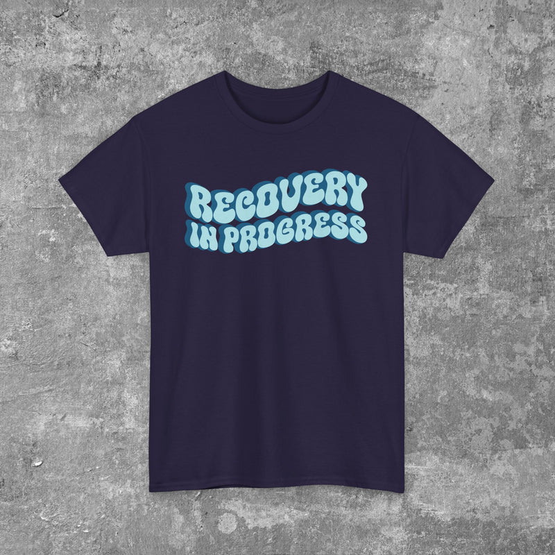 Load image into Gallery viewer, Recovery In Progress Men&#39;s Unisex Heavy Cotton T-shirt
