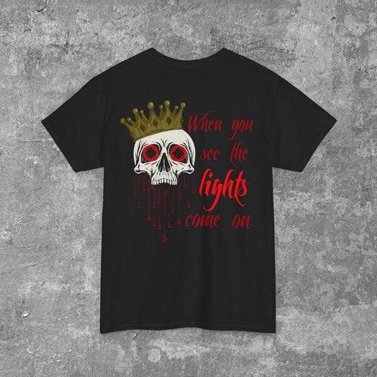 When You See the Lights Come On Narcotics Aonymous Unisex Mens Cotton Heavy Blend T-shirt