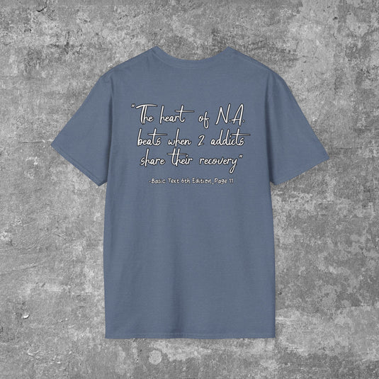 Narcotics Anonymous Heart Beat Women's Unisex Softstyle T-Shirt
