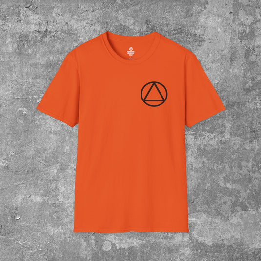 CAUTION Allergic To Alcohol- Will Break Out In Handcuffs Alcoholics Anonymous Unisex Softstyle T-Shirt