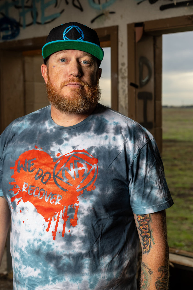 Load image into Gallery viewer, We DO Recover ❤️ 'Storm' Tie Dye T-shirt
