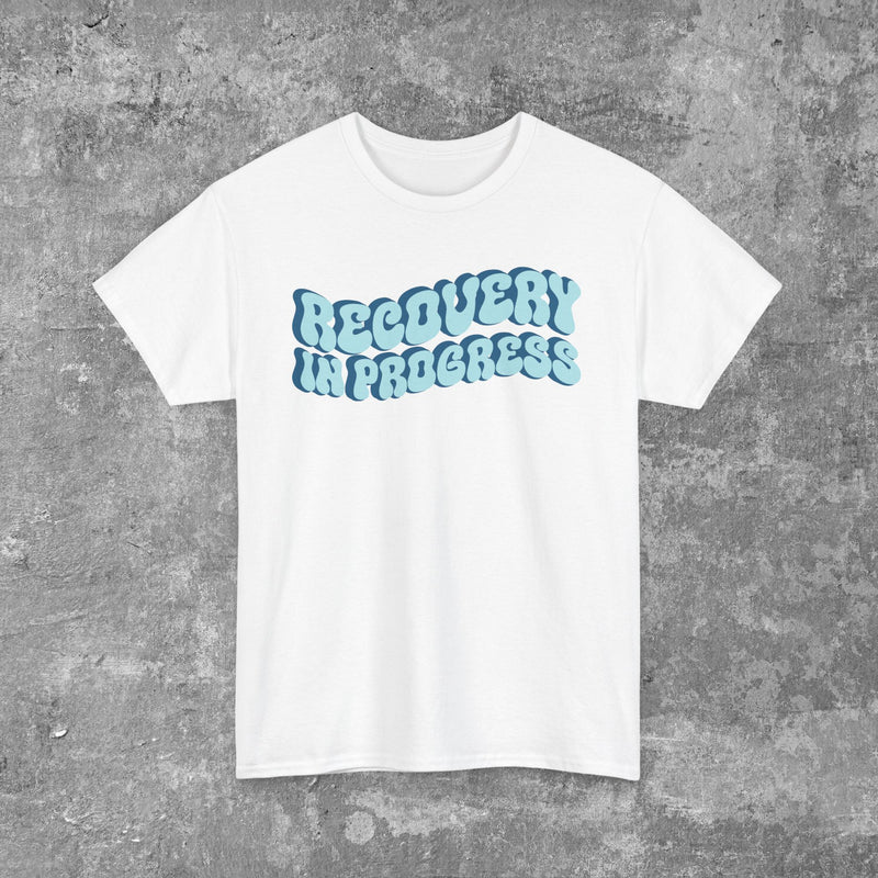 Load image into Gallery viewer, Recovery In Progress Men&#39;s Unisex Heavy Cotton T-shirt
