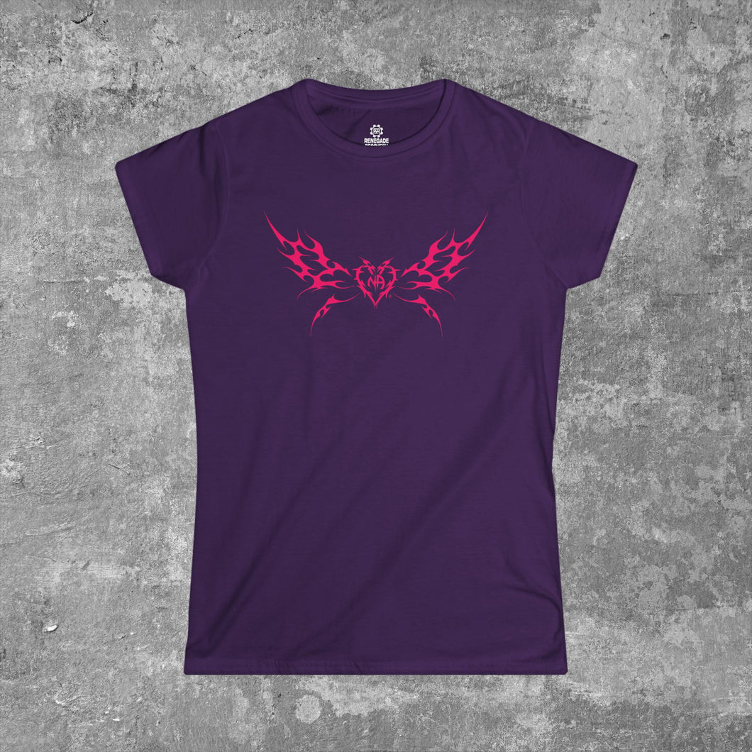 Narcotics Anonymous Cyber Cigilism Tattoo Butterfly Women's Softstyle T-Shirt