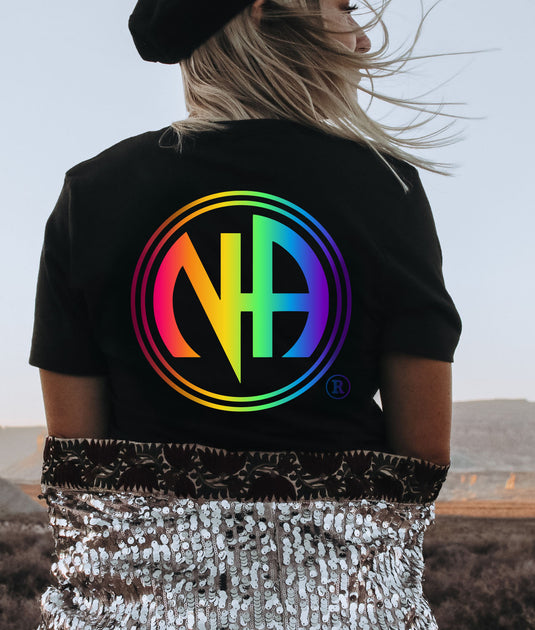 Clean and Serene Narcotics Anonymous Rainbow Unisex Softstyle T-Shirt