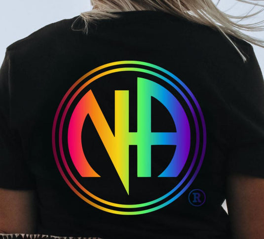 Clean and Serene Narcotics Anonymous Rainbow Unisex Softstyle T-Shirt