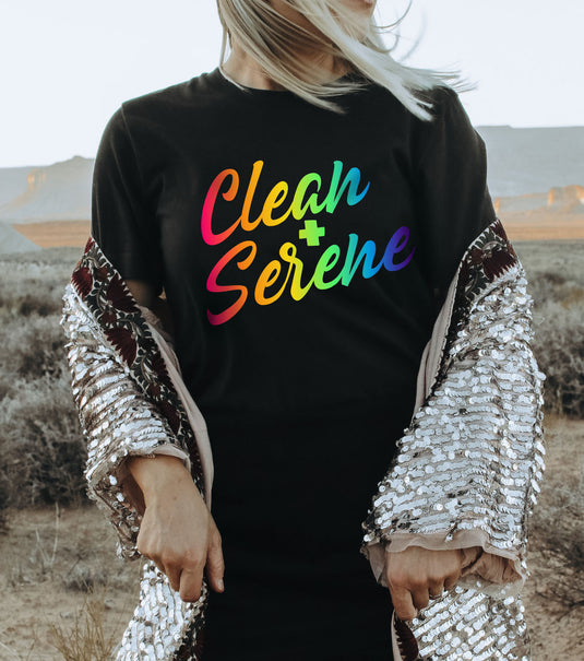 Clean and Serene Narcotics Anonymous Rainbow Unisex Softstyle T-Shirt