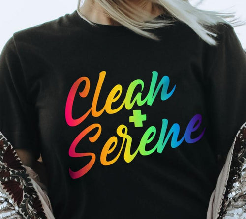 Clean and Serene Narcotics Anonymous Rainbow Unisex Softstyle T-Shirt