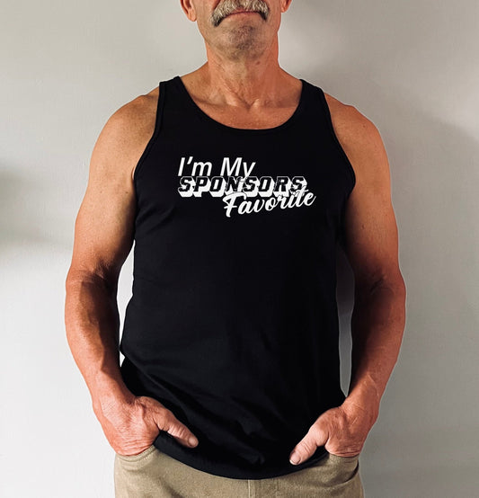 I'm My Sponsors Favorite Cotton Men's Tanktop