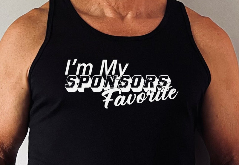 Load image into Gallery viewer, I&#39;m My Sponsors Favorite Cotton Men&#39;s Tanktop
