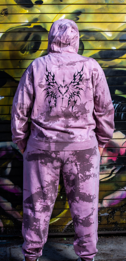 Transformed Tattoo Butterfly Tie Dye Hoodie