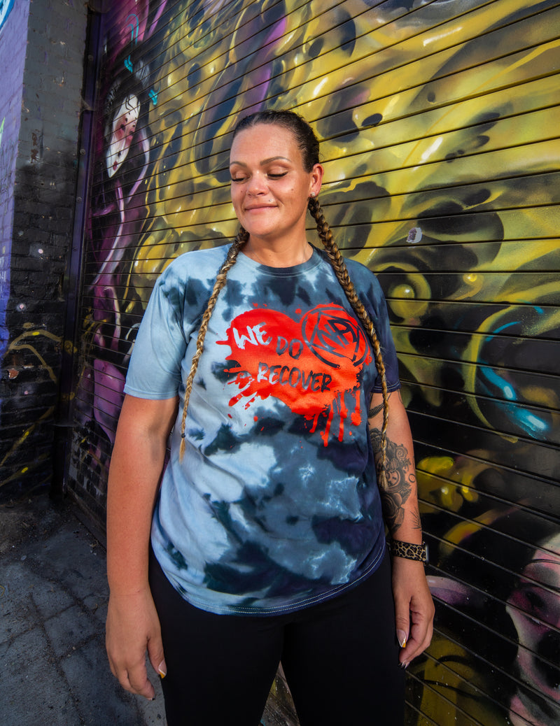 Load image into Gallery viewer, We DO Recover ❤️ 'Storm' Tie Dye T-shirt
