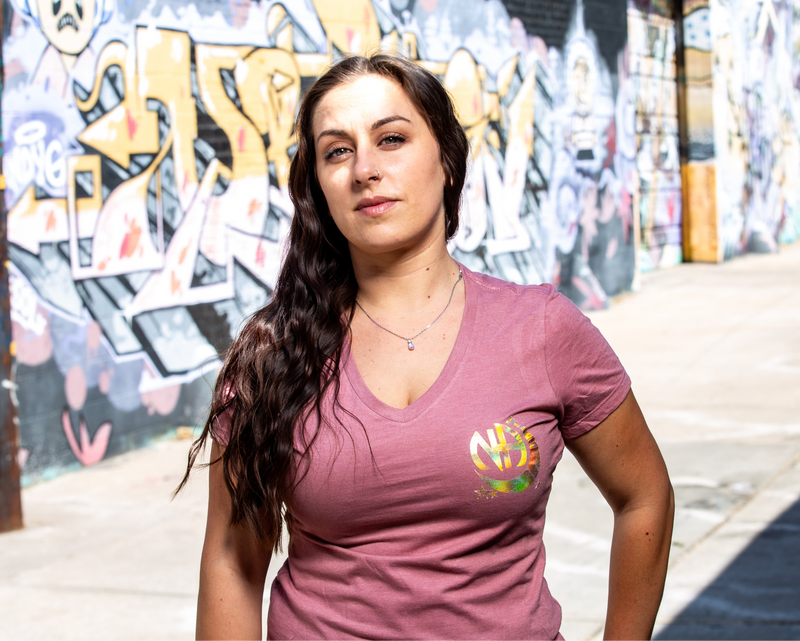 Load image into Gallery viewer, Serenity ~ Courage ~ Wisdom Holographic Women's V-neck
