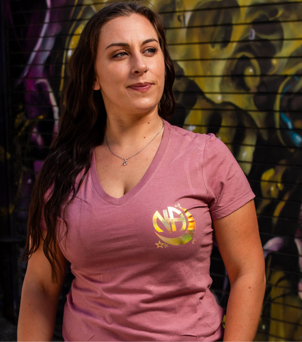 Serenity ~ Courage ~ Wisdom Holographic Women's V-neck