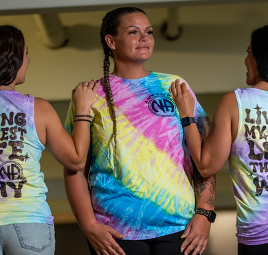 Best Life Tie Dye 'Meadow' Tees ~ with Crystalline