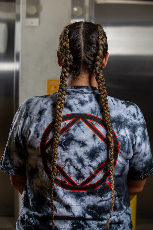 Saved Black and White Tie Dye T-shirt