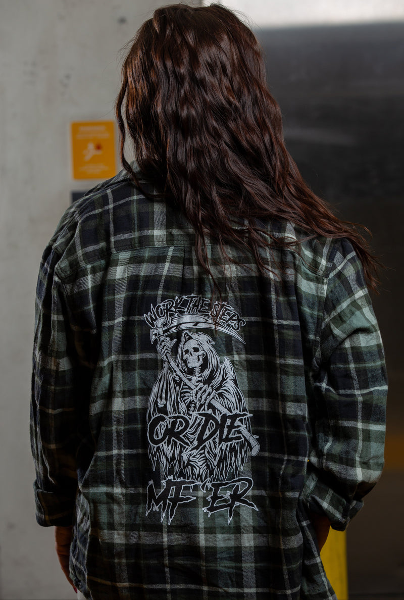 Load image into Gallery viewer, Work the Steps or DIE MF'ER Women's Flannels
