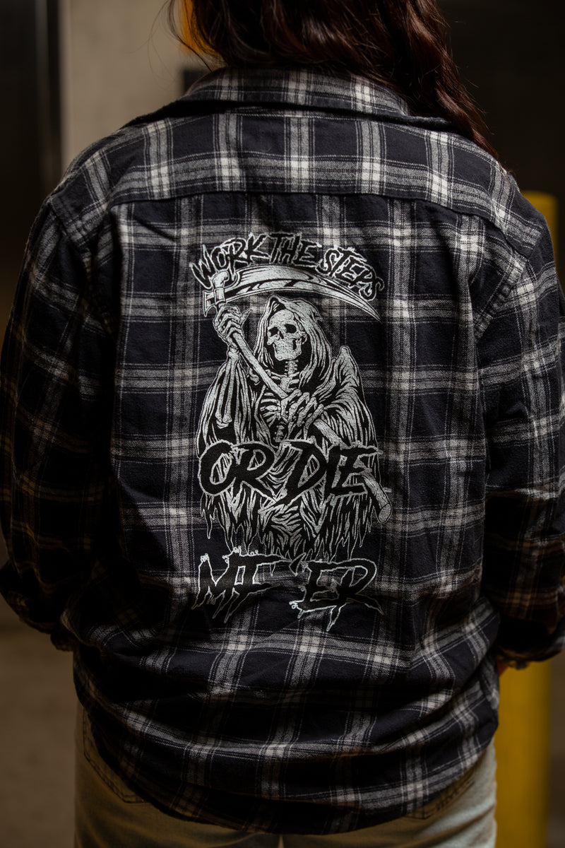 Load image into Gallery viewer, Work the Steps or DIE MF'ER Women's Flannels
