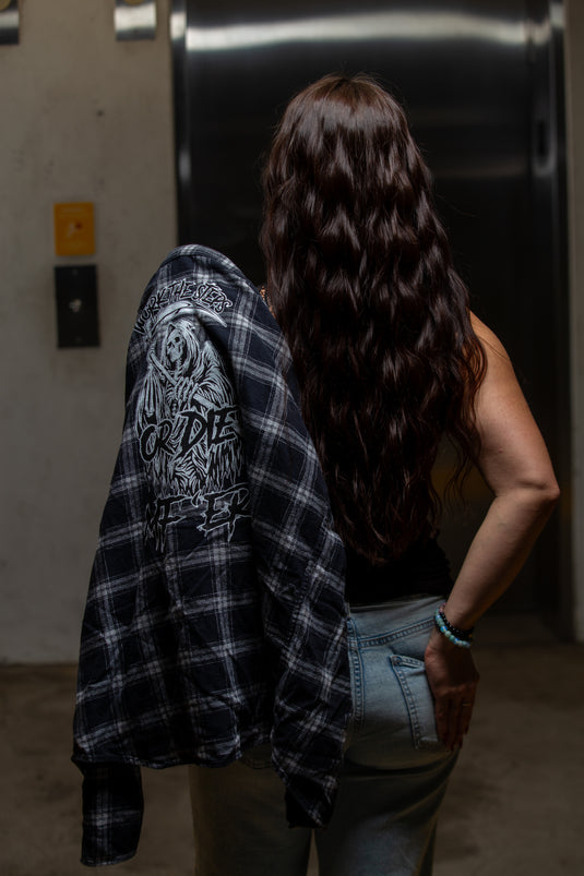 Work the Steps or DIE MF'ER Women's Flannels