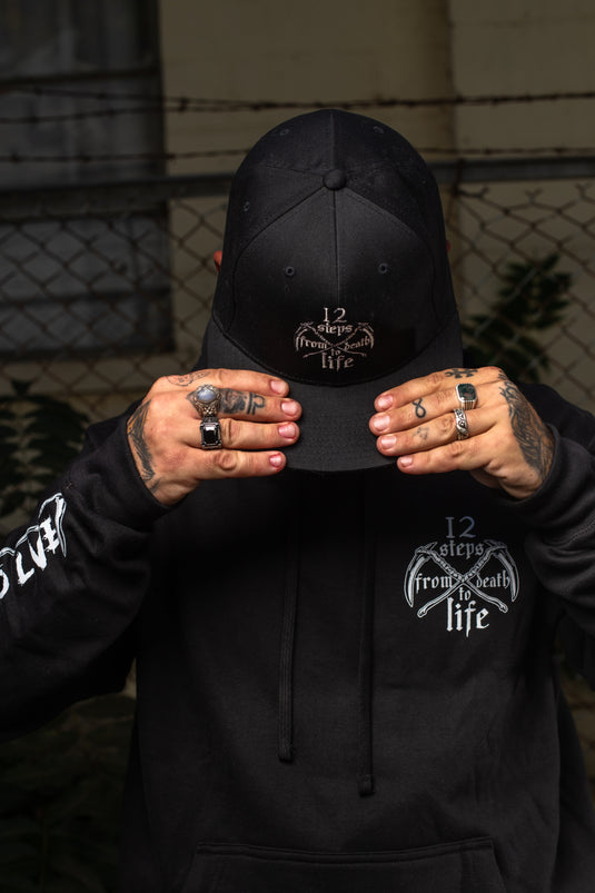 Work the Steps or DIE MF'ER Unisex Men's Heavy Blend Pull-Over Hoodie