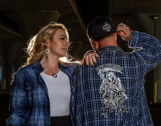 Work the Steps or DIE MF'ER Men's Flannels