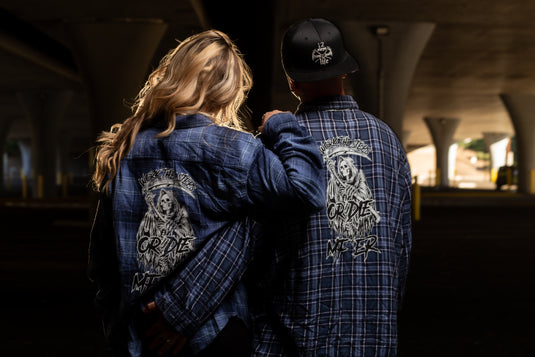 Work the Steps or DIE MF'ER Men's Flannels