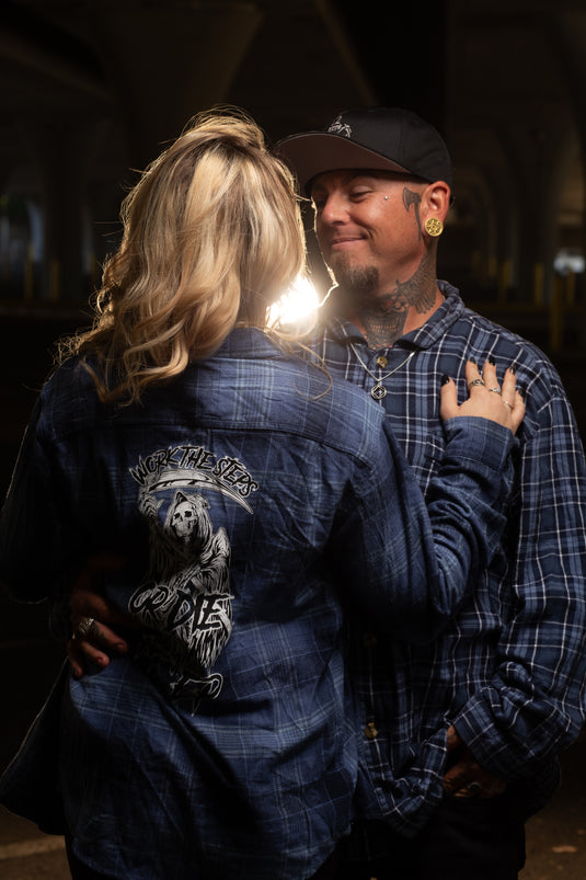 Work the Steps or DIE MF'ER Women's Flannels