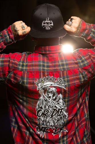 Work the Steps or DIE MF'ER Men's Flannels