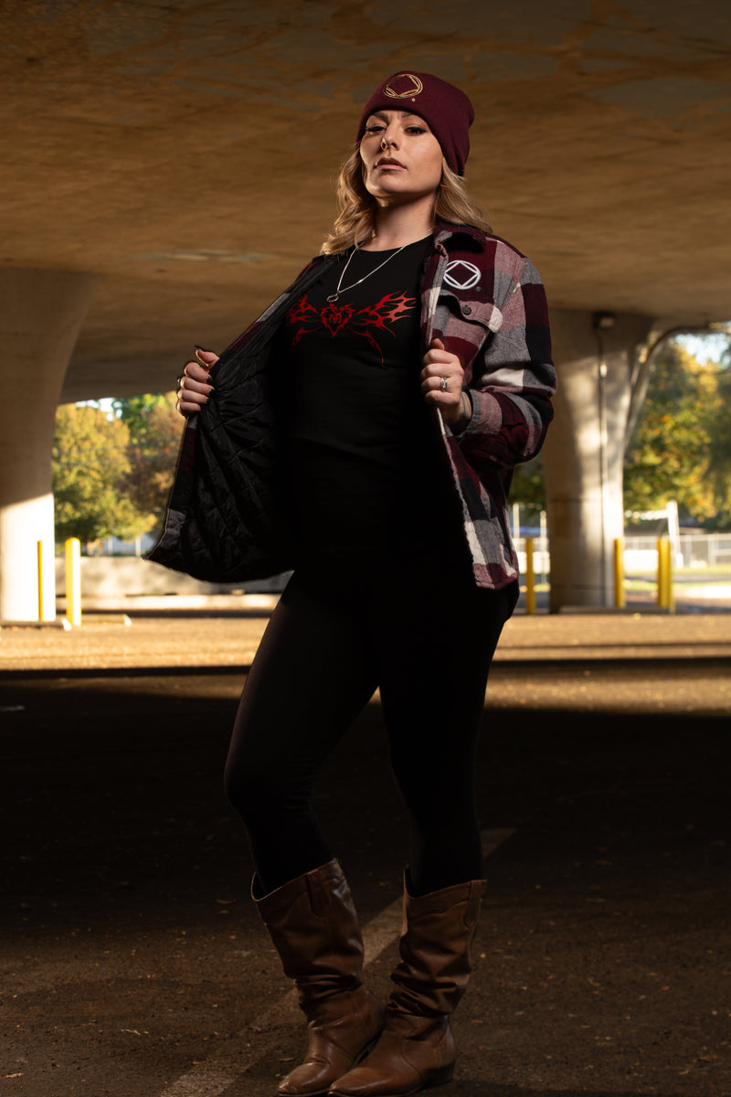 Load image into Gallery viewer, plaid jacket with a visible NA logo
