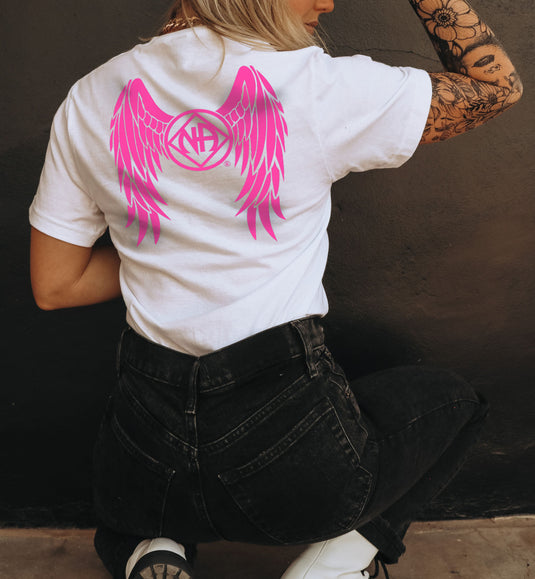 NAngel Narcotics Anonymous Angel Wings Ladies Softstyle T-shirt