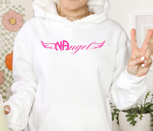 NAngel Narcotics Anonymous Angel Wings Unisex Women's Softstyle Pull-Over Hoodie