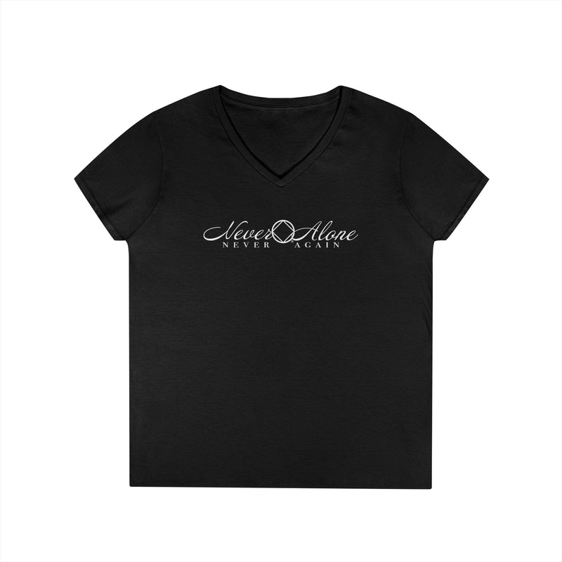 Load image into Gallery viewer, Black t-shirt with white text on a white background
