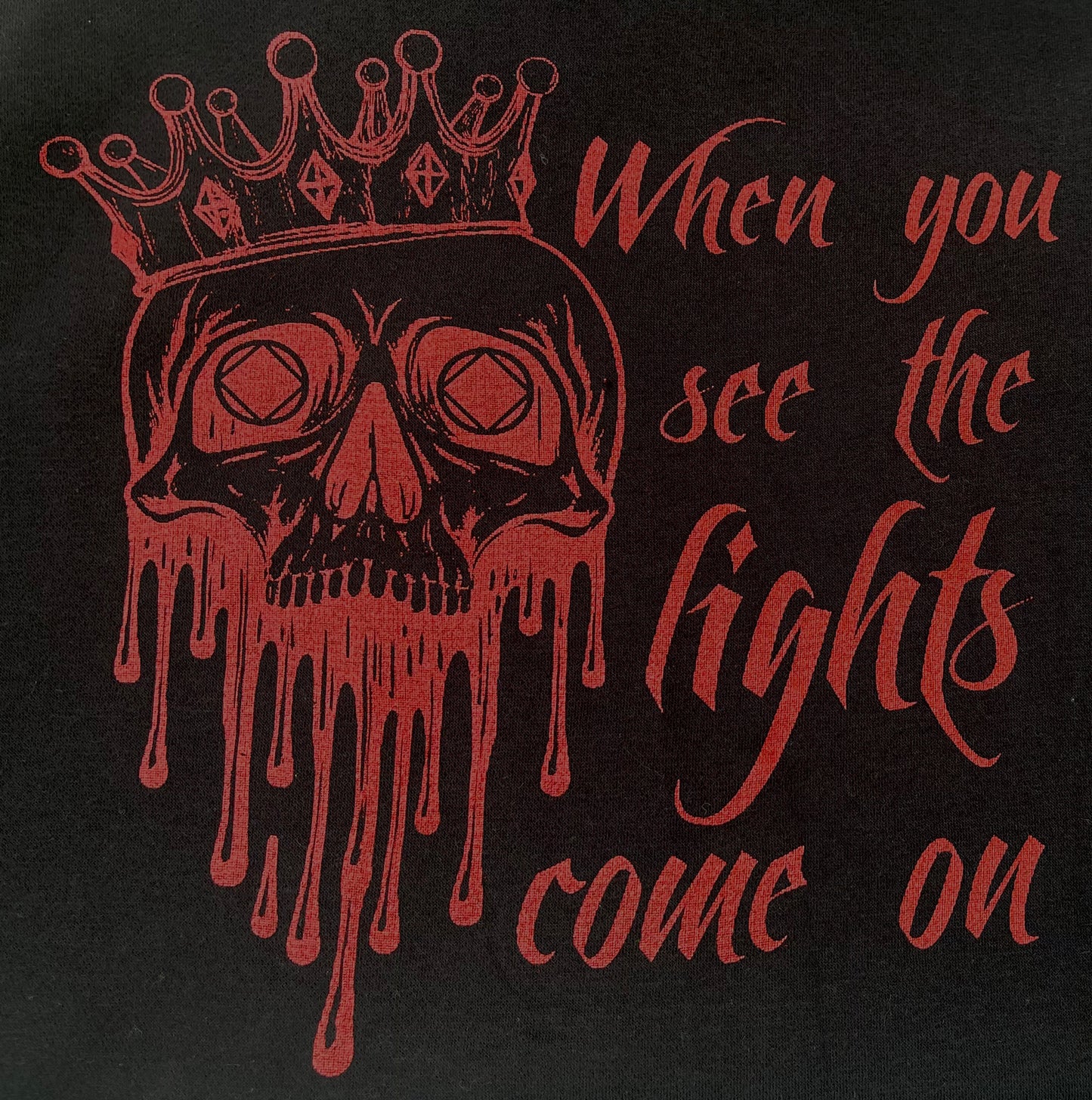 When You See the Lights Come On- Black Unisex Tee
