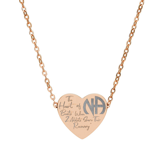 The Heart Of N.A. Engraved Heart Necklace