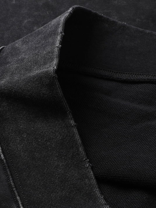Close-up of a black fabric texture