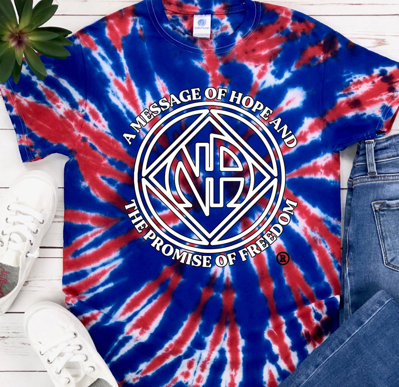 Load image into Gallery viewer, Promise of Freedom Union Jack Tie-Dye Tee
