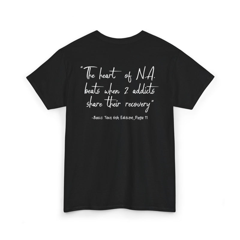 Load image into Gallery viewer, Black t-shirt with white text on a white background
