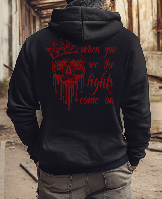 When You See the Lights Come On - Unisex Pull-over hoodie ~ Distressed